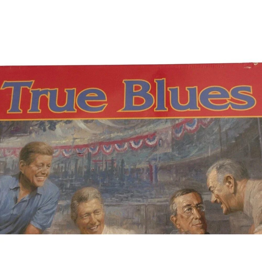 True Blues Andy Thomas 500 pc Jigsaw Puzzle Presidents Democrat Poker